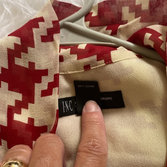 INC 6P Women’s herring bone fitted blouse - Picture 6 of 6